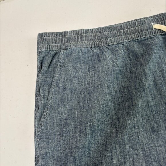 Lands End Pull On Pants Womens XXL 44 46 Blue Elastic Waist Casual Pockets - Picture 10 of 13
